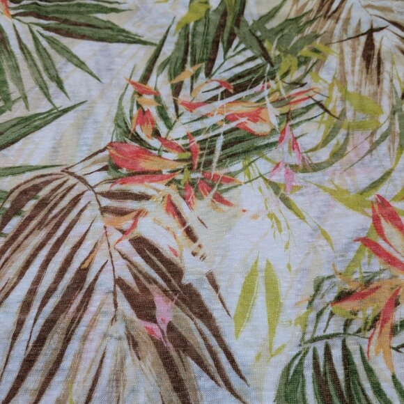 J. Jill Love Linen Tropical Print Sleeveless Tank Top, Size S - Picture 4 of 13